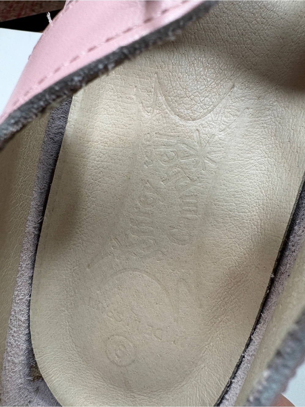 JEFFREY CAMPBELL rare archival  leather pink LACE UP BALLET FLATS vintage - Picture 6 of 7